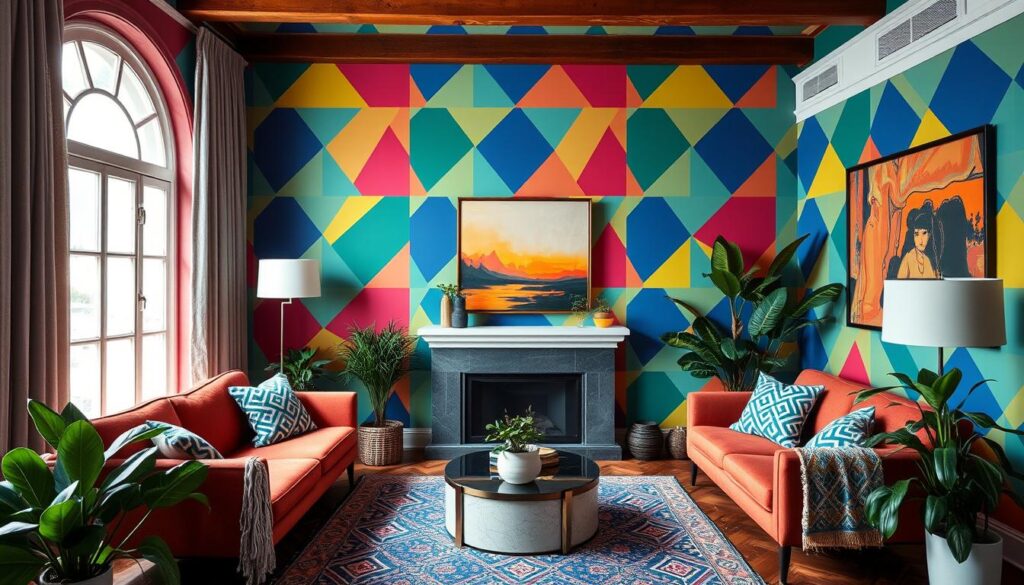 Bold wallpaper decor