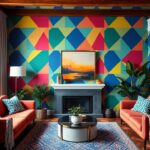 Bold wallpaper decor