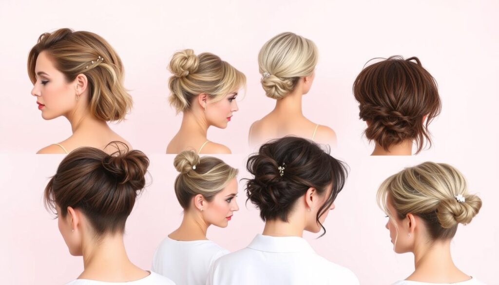 Short hair up do's for everyday