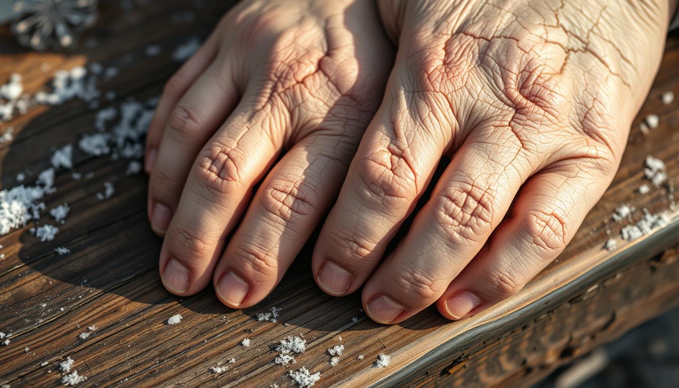 healing dry cracked hands in the winter